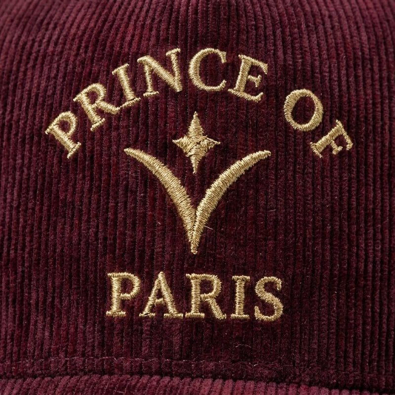 Prince of Paris · Burgundy — gold embroidery